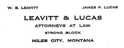 Leavitt and Lucas